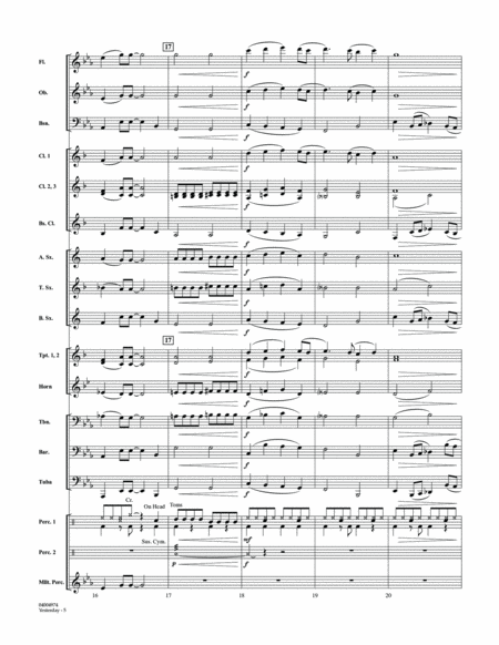 Yesterday - Conductor Score (Full Score)