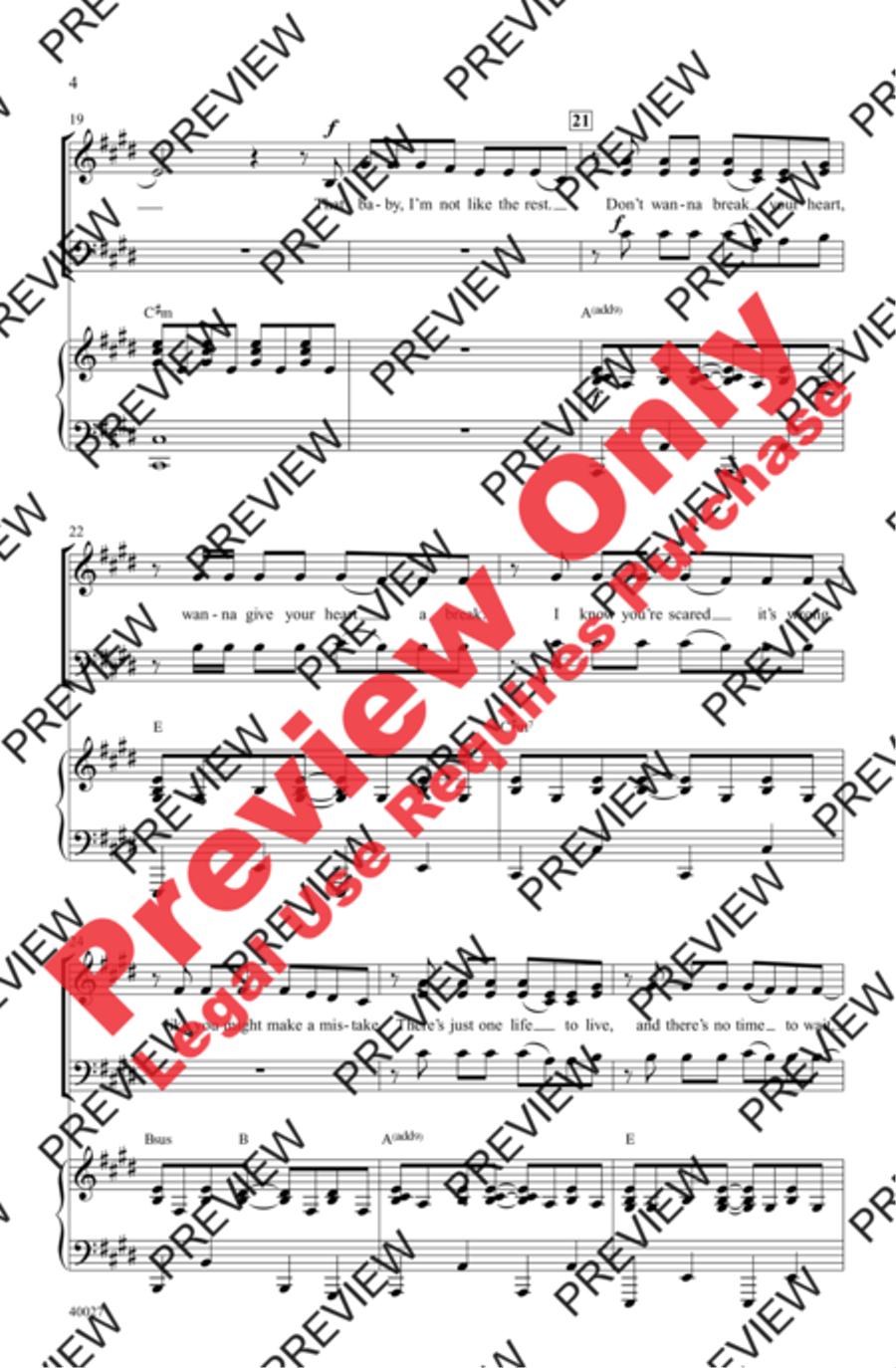 Give Your Heart a Break 3-Part scores gallery preview page 4