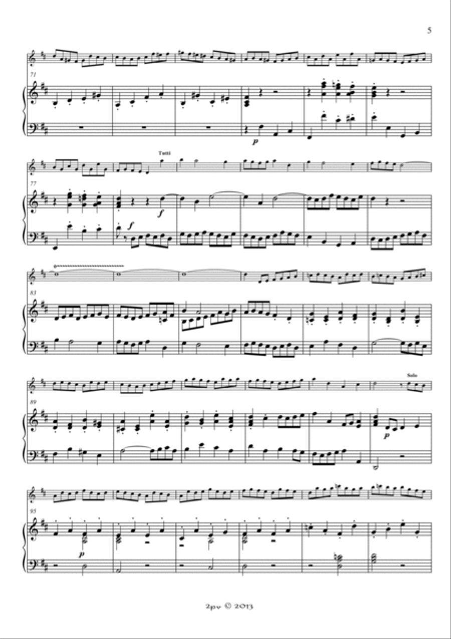 Suite in B minor, for Flute and Piano Flute Solo scores gallery preview page 4