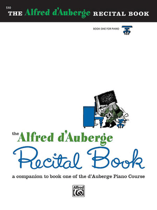 Book cover for Alfred d'Auberge Piano Course Recital Book, Book 1