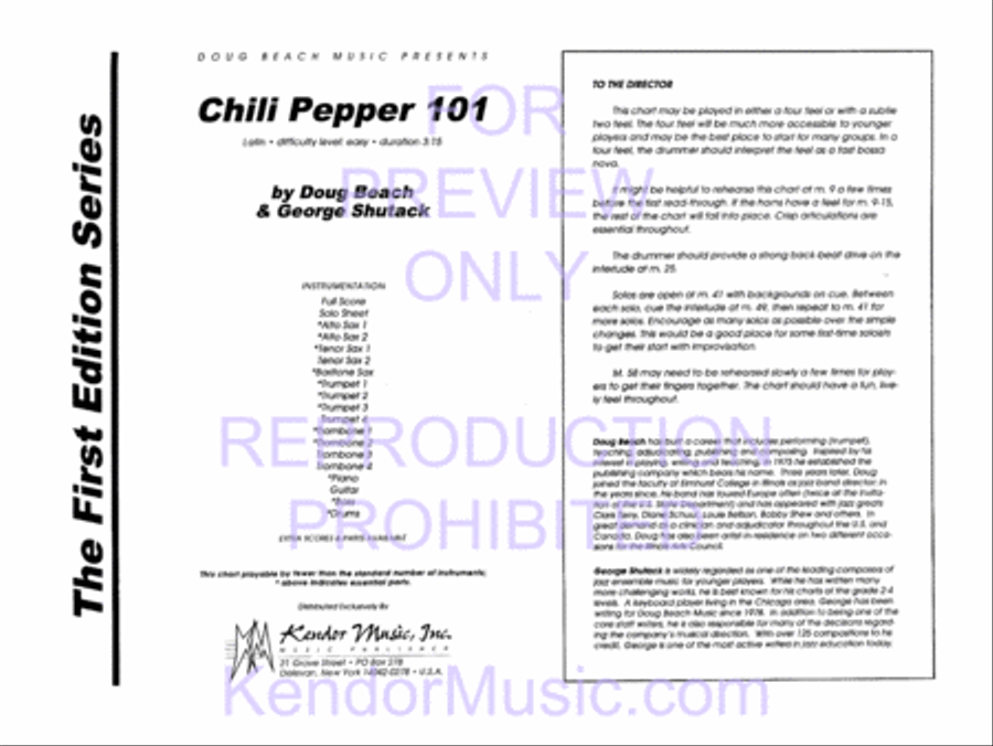 Chili Pepper 101 Jazz Ensemble scores gallery preview page 2