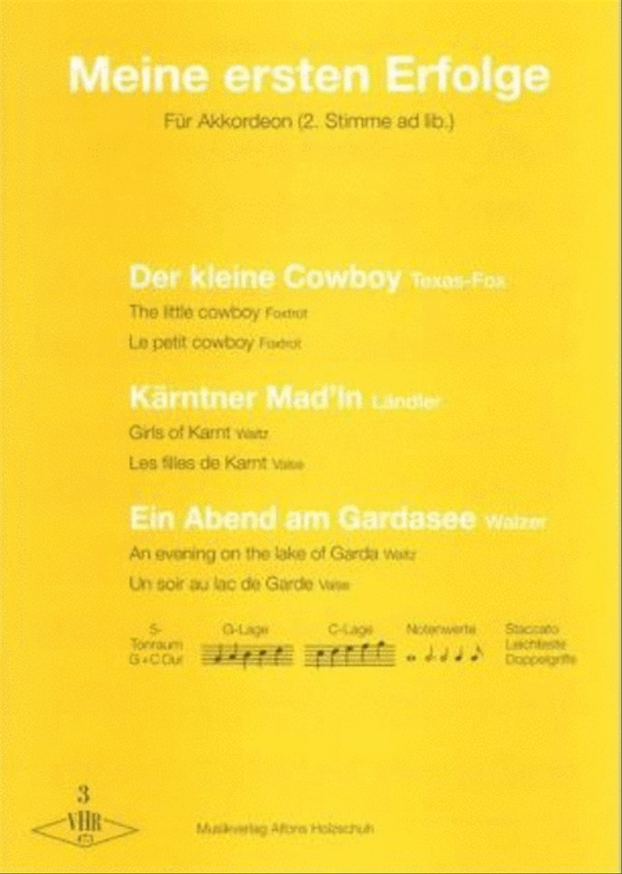 Meine ersten Erfolge 3 Vol. 3 Accordion scores gallery preview page 1
