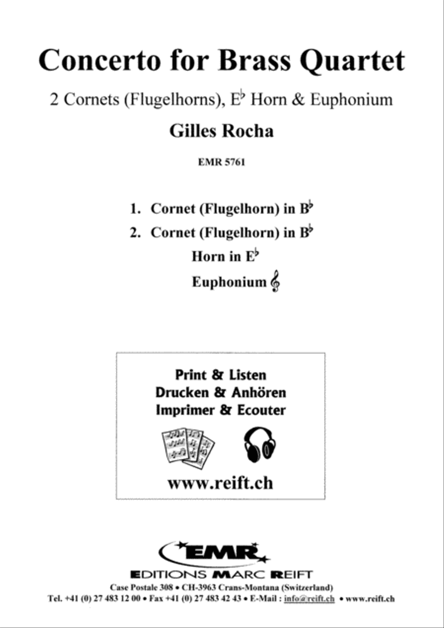 Concerto for Brass Quartet Brass Quartet scores gallery preview page 2