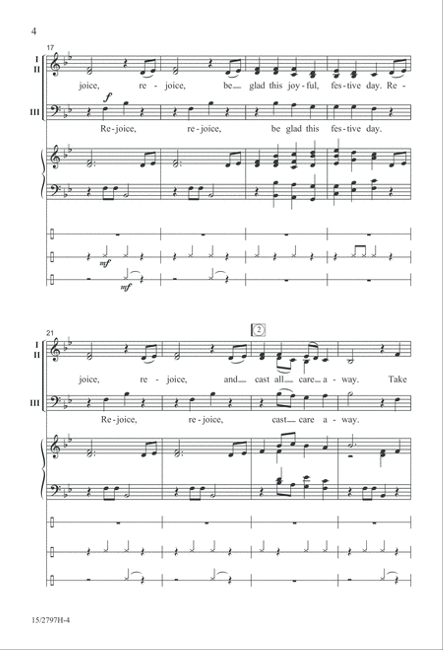 Be Glad This Festive Day 3-Part scores gallery preview page 5