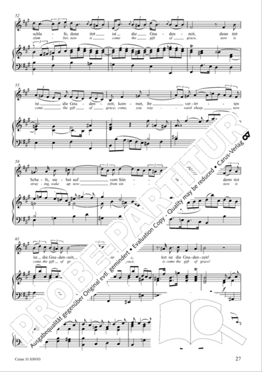 Joyful be, O ransomed flock (Freue dich, erloste Schar) 4-Part scores gallery preview page 28