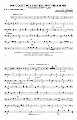 You Ought to Be Having Fun / What Is Hip?: Low Brass & Woodwinds #2 - Bass Clef