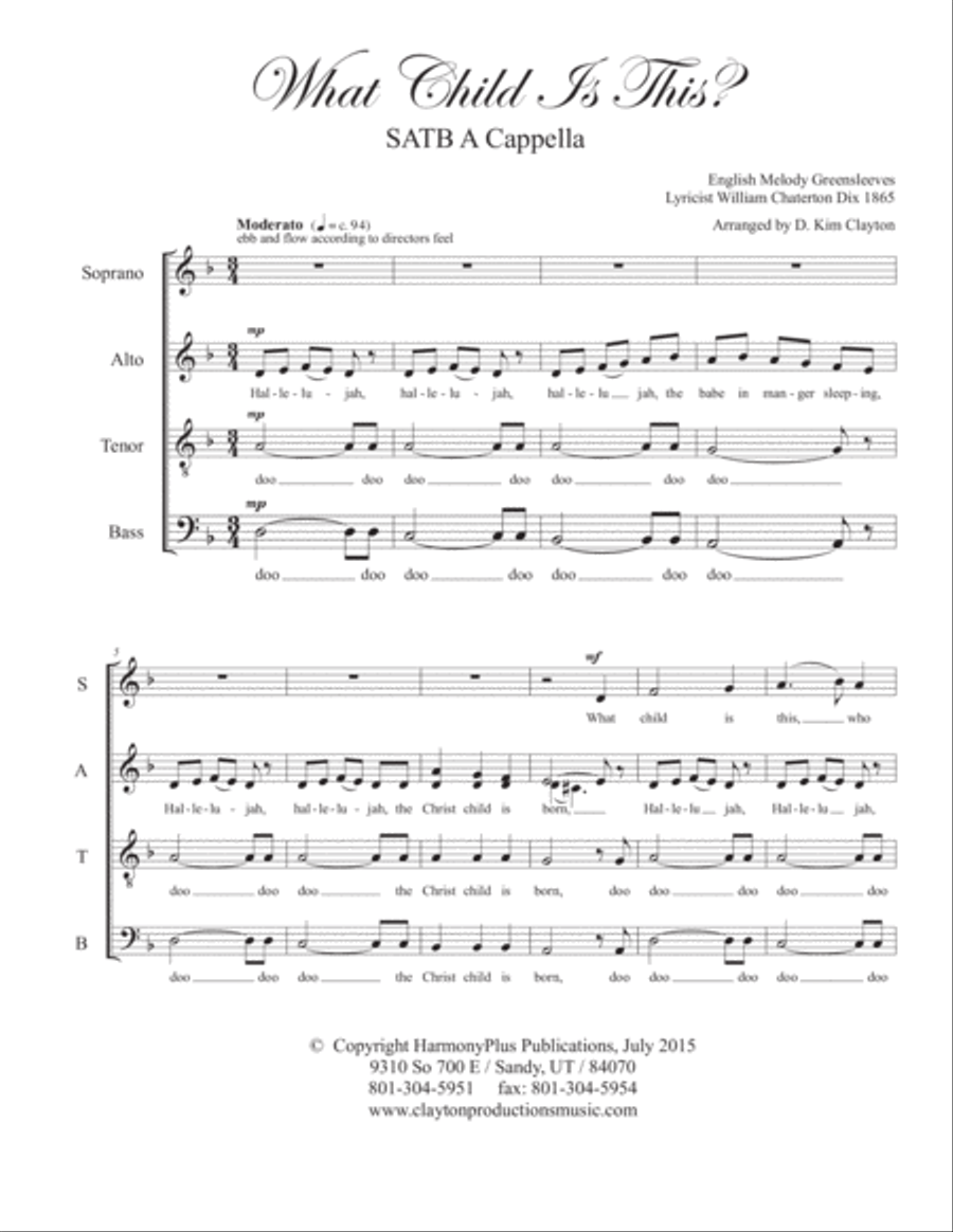 What Child Is This? 4-Part scores gallery preview page 2