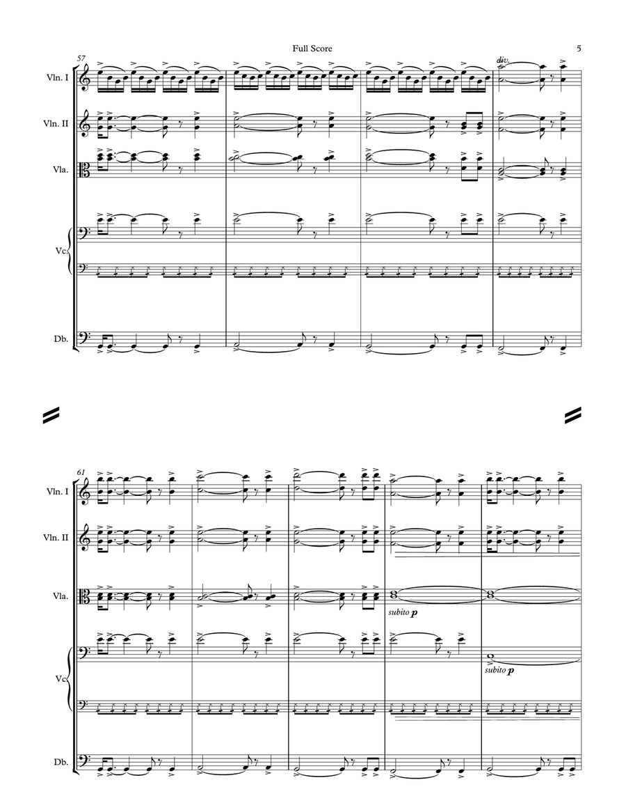 No Time For Caution from the Paramount Pictures film INTERSTELLAR String Orchestra scores gallery preview page 6