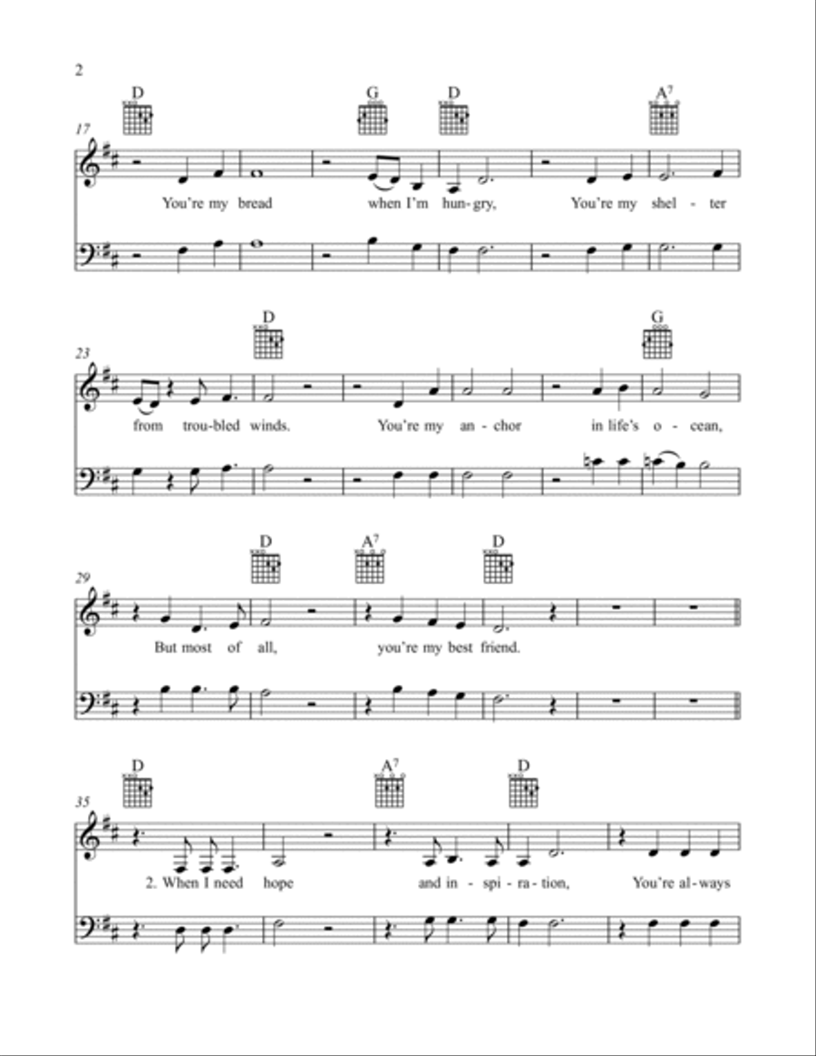 You're My Best Friend Piano scores gallery preview page 3