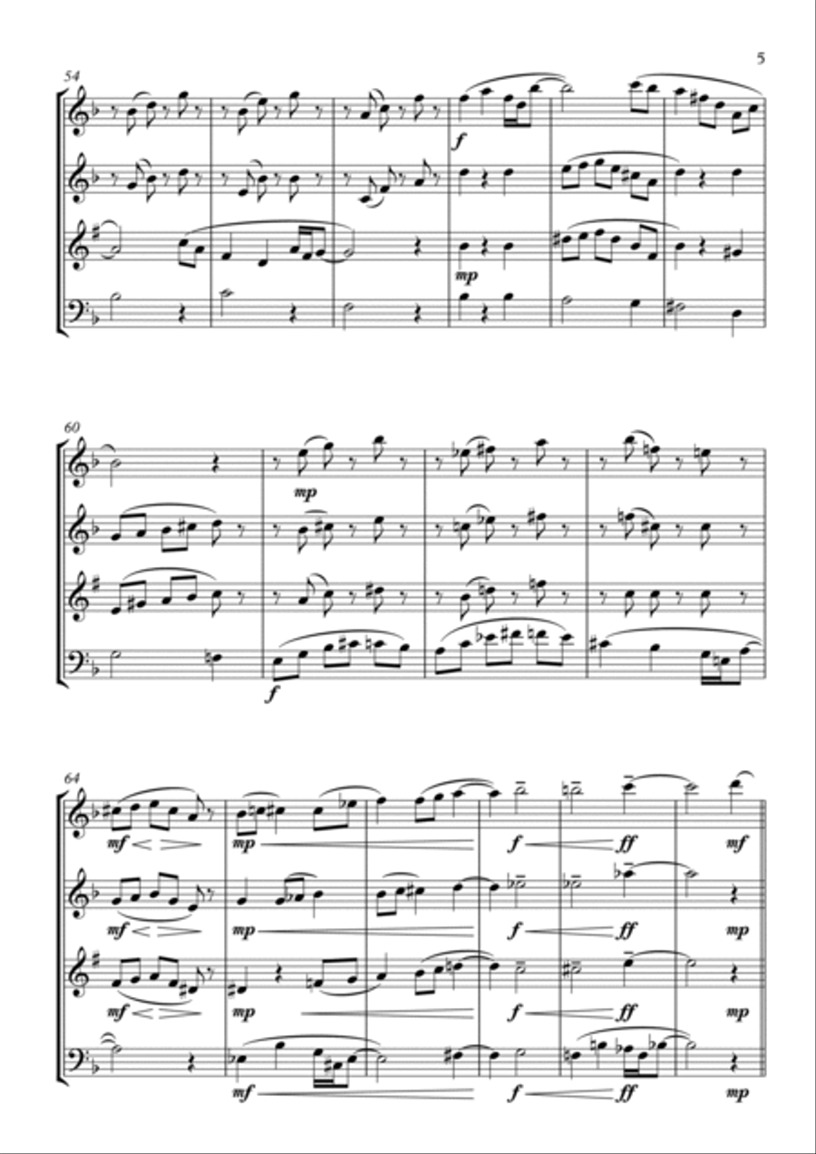Woodland - Wind Quartet Woodwind Quartet scores gallery preview page 5