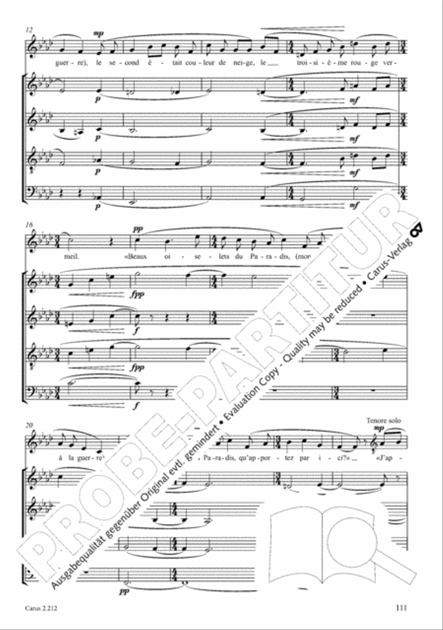 Love songs. Choral collection with CD 4-Part scores gallery preview page 96