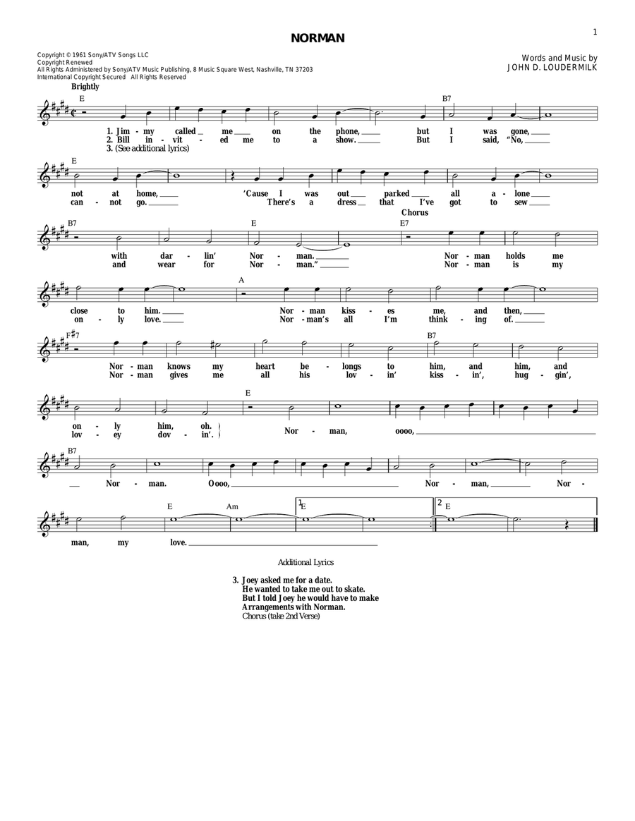 Norman Norman Acoustic Guitar scores gallery preview page 1