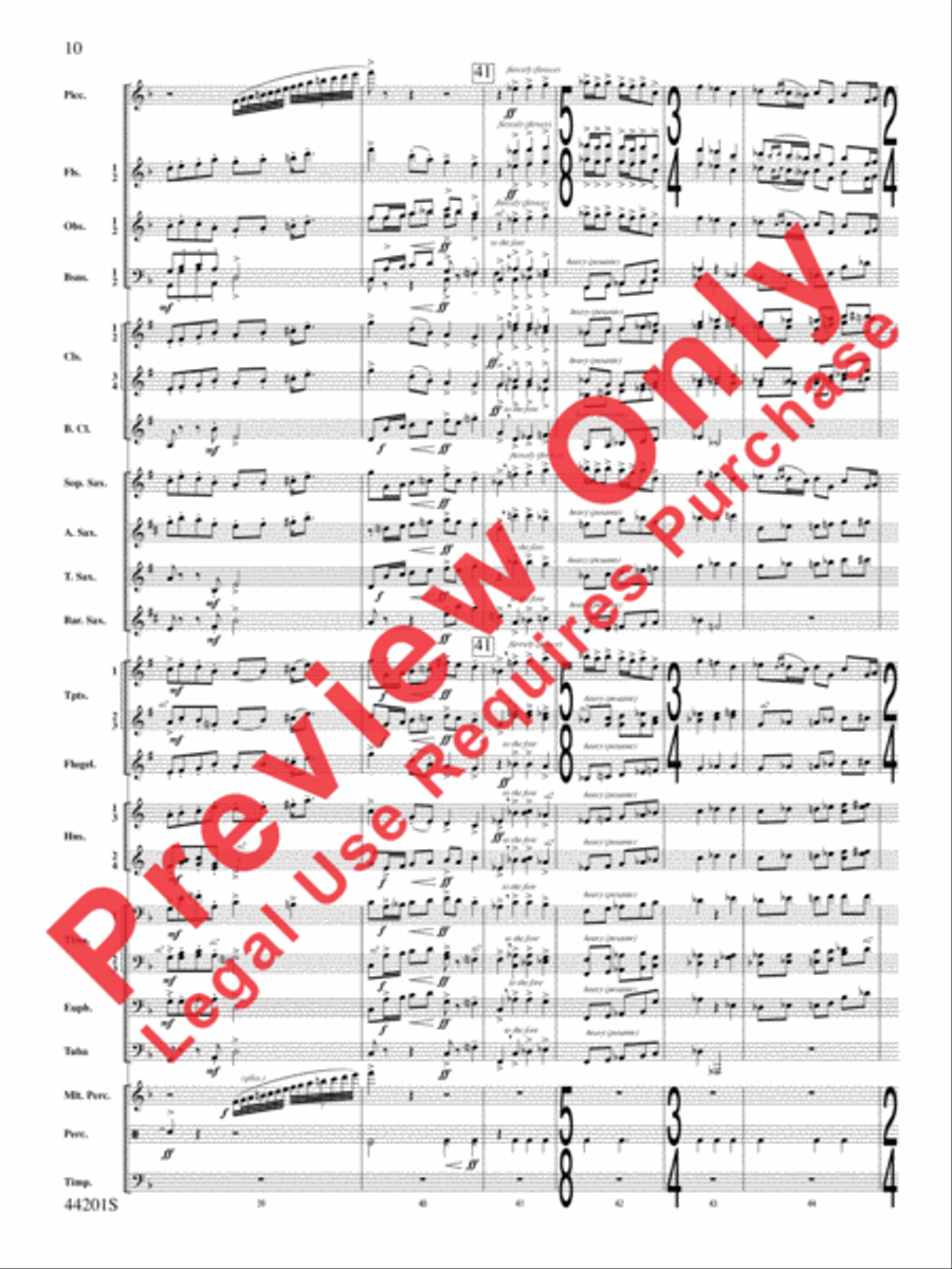 Handel in the Strand Concert Band scores gallery preview page 11