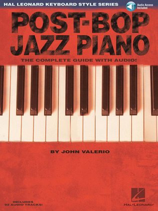 Book cover for Post-Bop Jazz Piano – The Complete Guide with Audio!