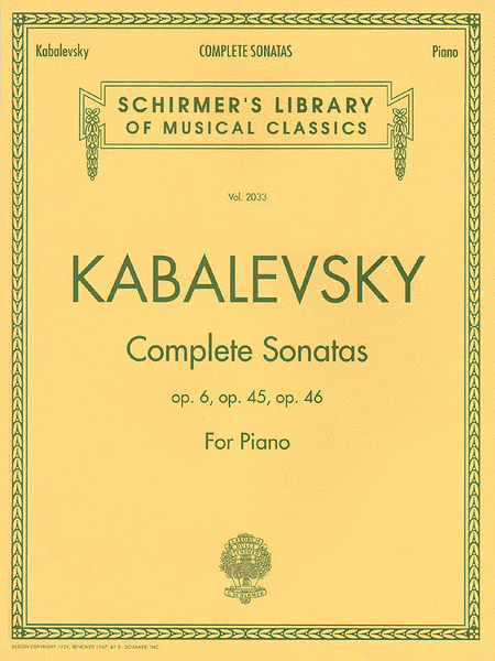 Dmitri Kabalevsky – Complete Sonatas for Piano