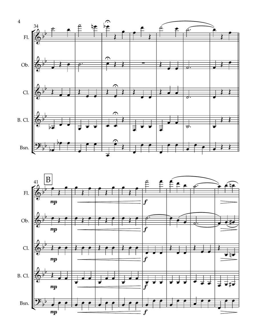 Maggie Murphy's Home Woodwind Quintet scores gallery preview page 6