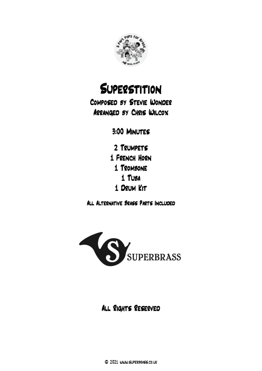 Superstition Euphonium scores gallery preview page 1