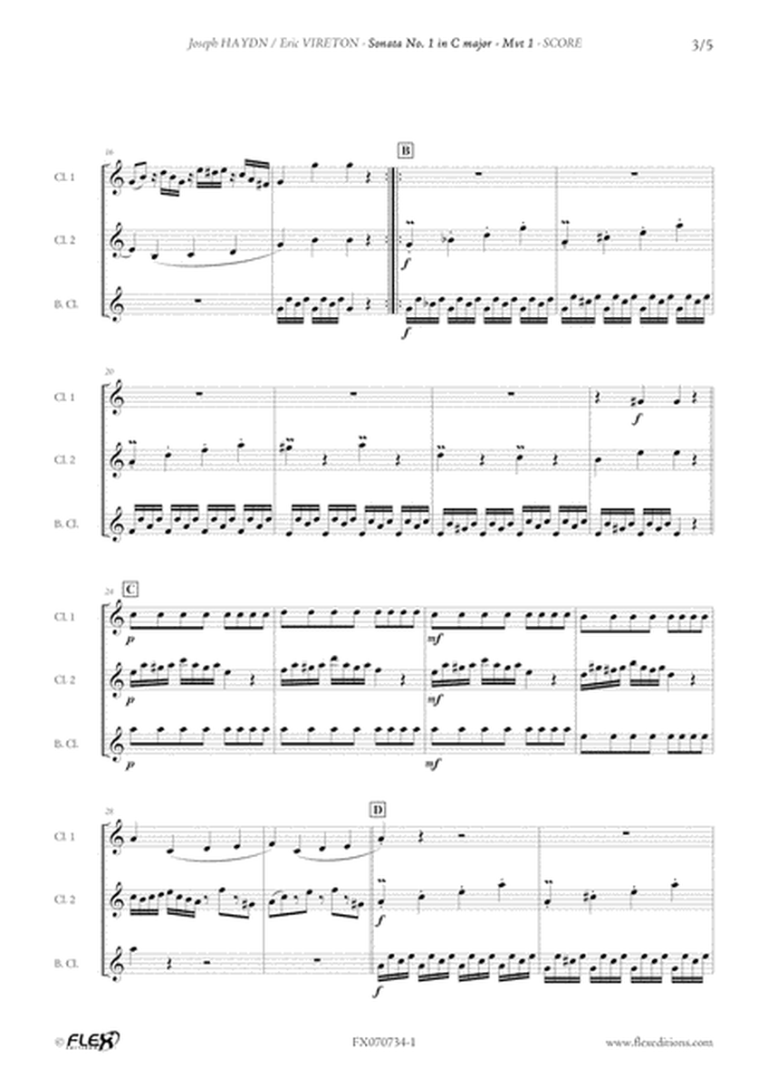 Sonata No. 1 in C Major - Mvt 1 image number null