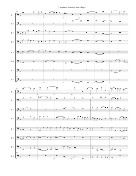 O suavitas et dulcedo for Trombone or Low Brass Octet image number null