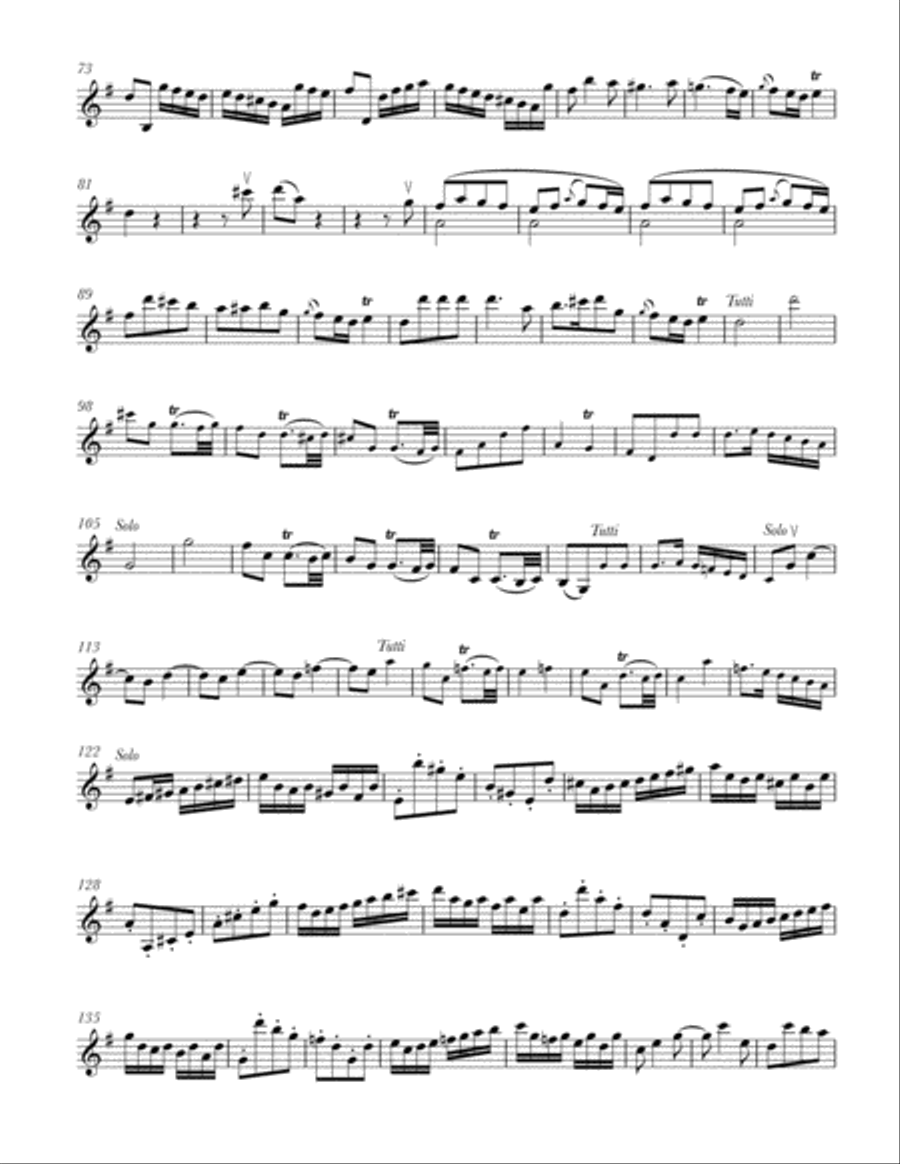 Violin Concerto in G Major (Hob. VIIa:4) Violin Concerto in G Major (Hob. VIIa:4) Violin Solo scores gallery preview page 6