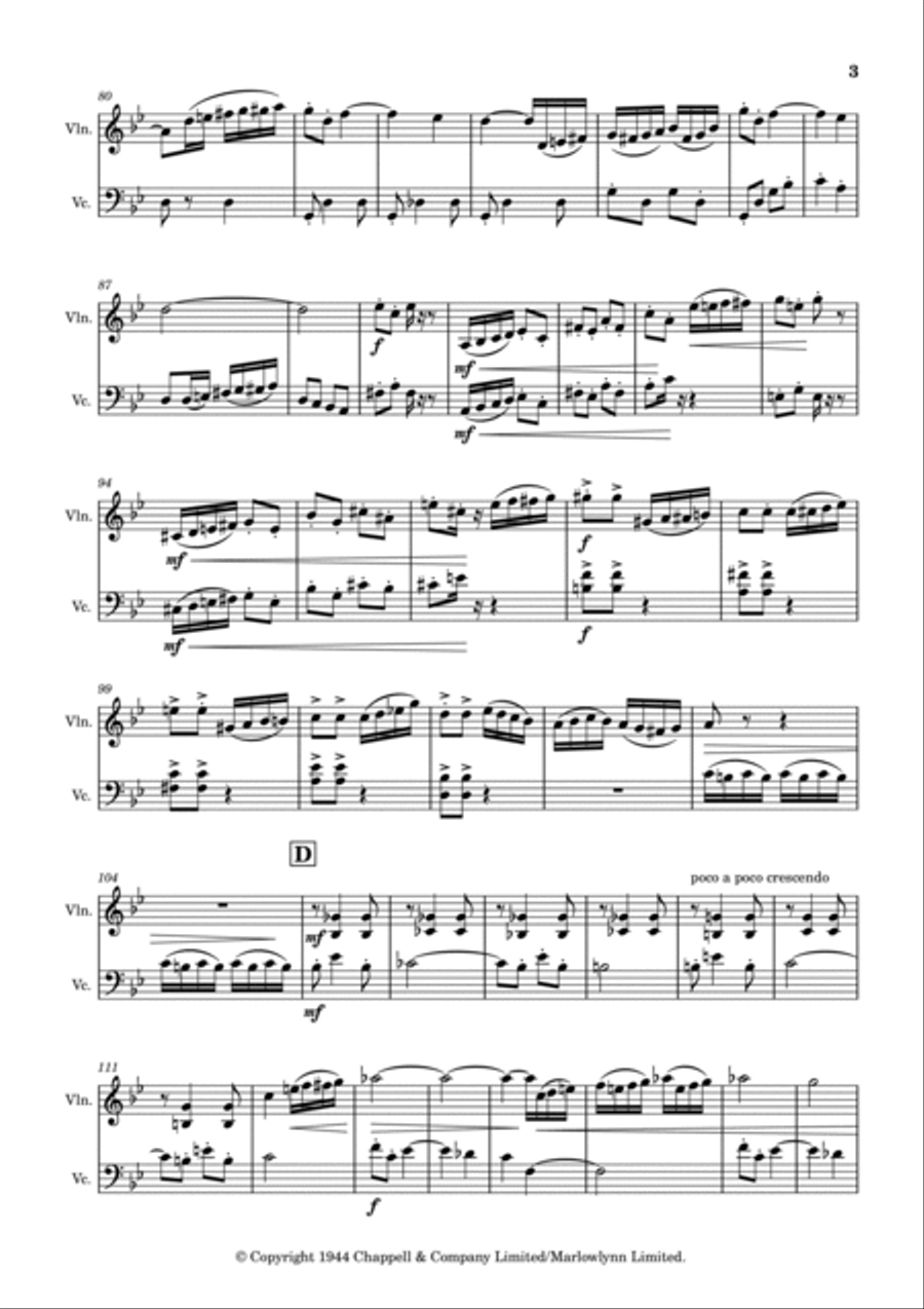 Devil's Galop String Duet scores gallery preview page 3