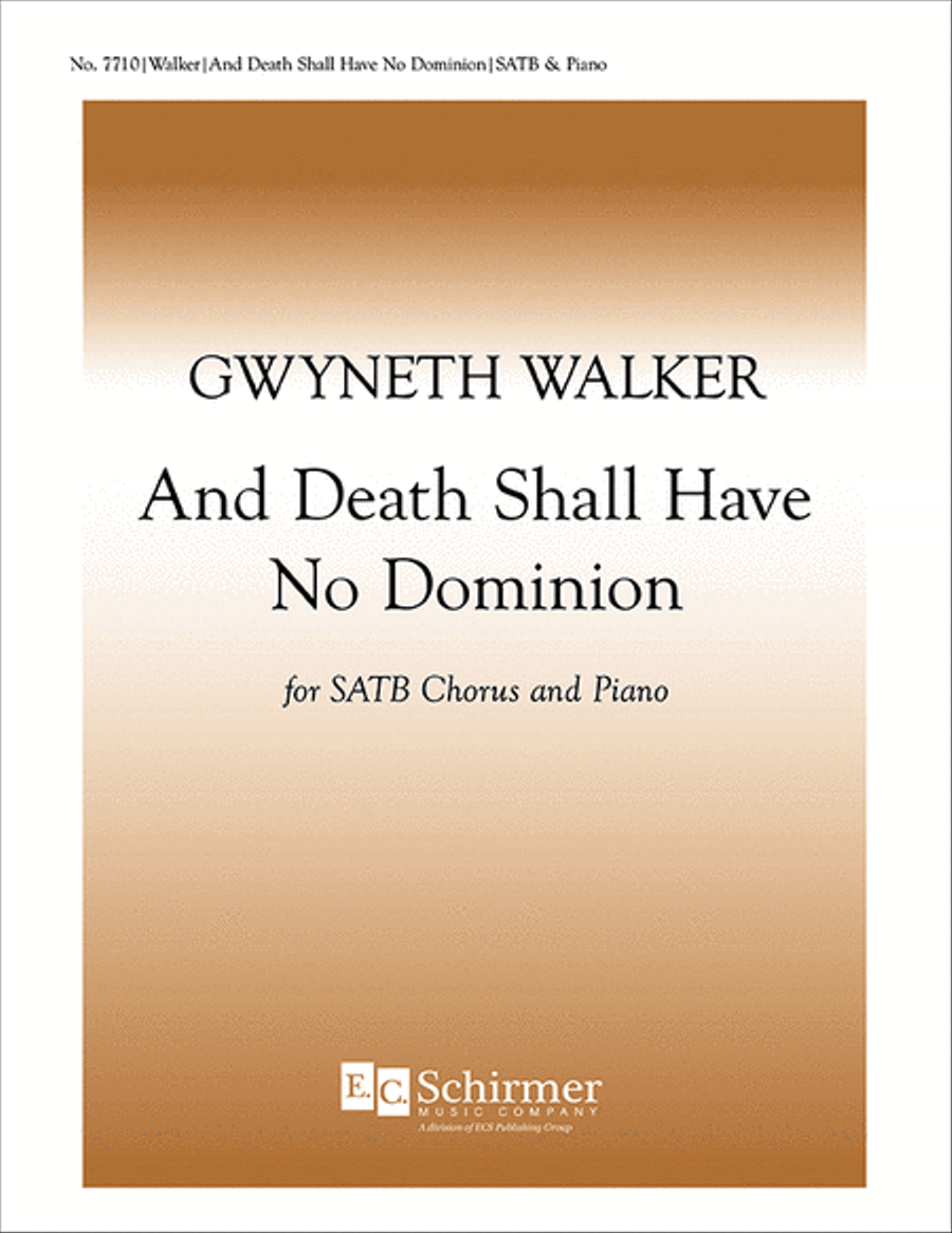 And Death Shall Have No Dominion 4-Part scores gallery preview page 1
