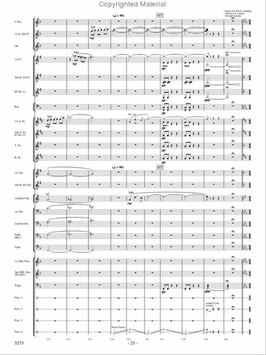 Upon These Wings Concert Band scores gallery preview page 20