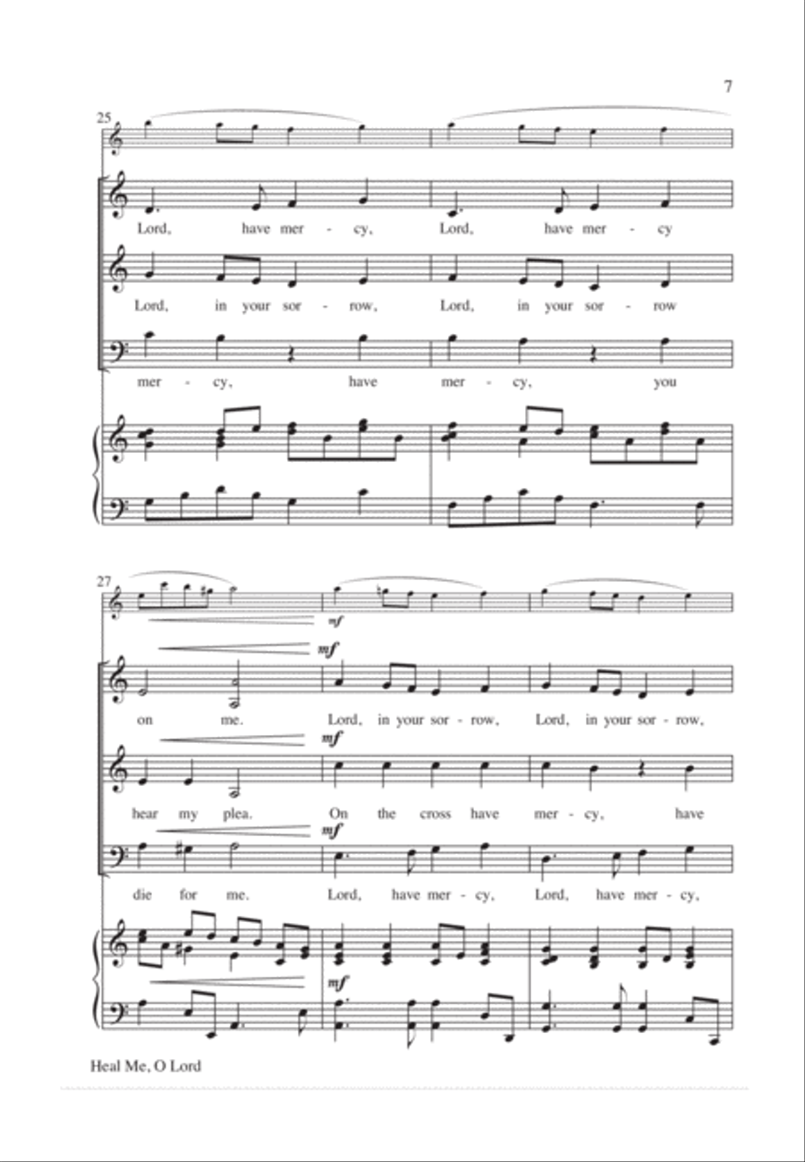 Heal Me, O Lord 4-Part scores gallery preview page 8