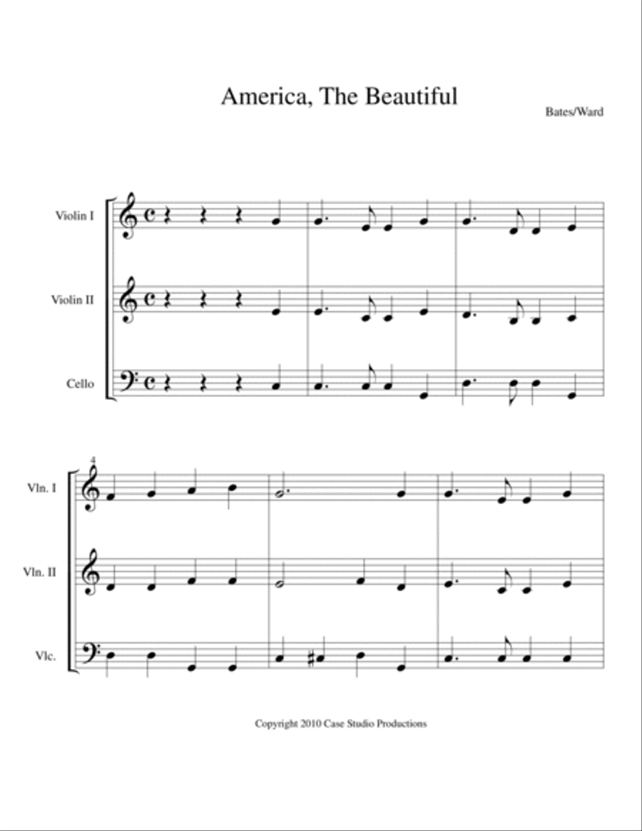 A Collection Of Hymns For String Trio book 1 String Trio scores gallery preview page 3