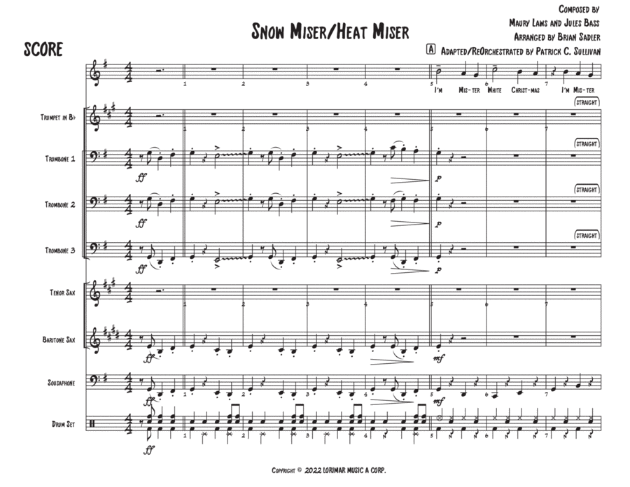 Snow Miser Large Ensemble scores gallery preview page 1