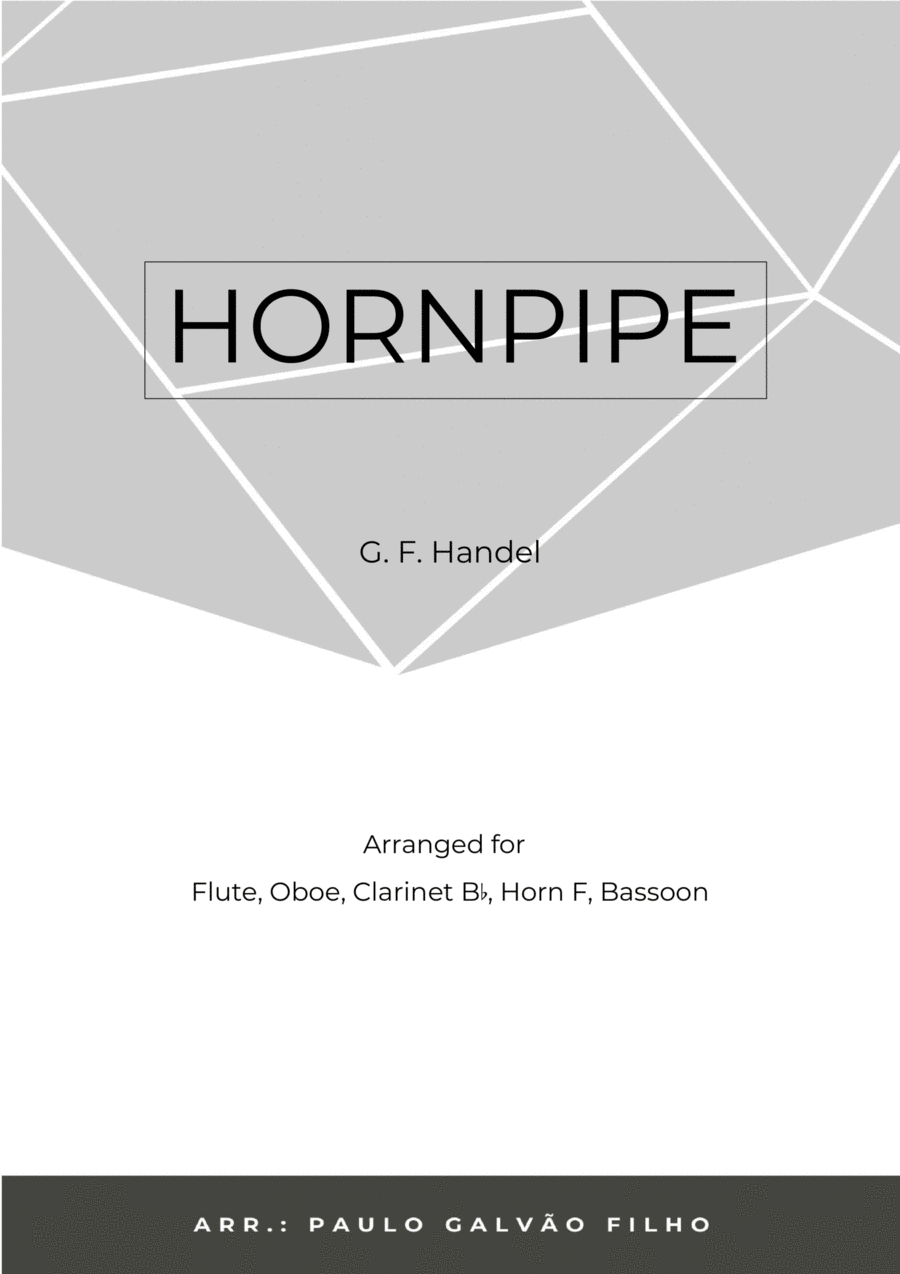 HORNPIPE - HANDEL - WIND QUINTET Woodwind Quintet scores gallery preview page 1
