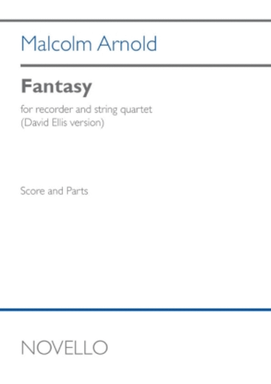Fantasy For Recorder And String Quartet (David Ellis Version) Recorder scores gallery preview page 1