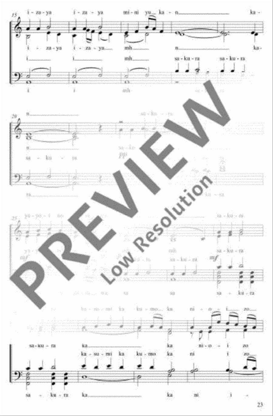Sakura 4-Part scores gallery preview page 3