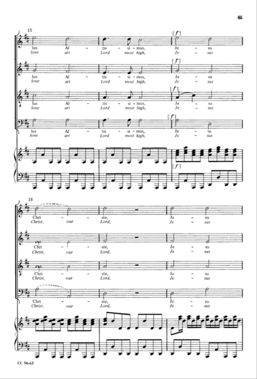 Gloria 4-Part scores gallery preview page 66