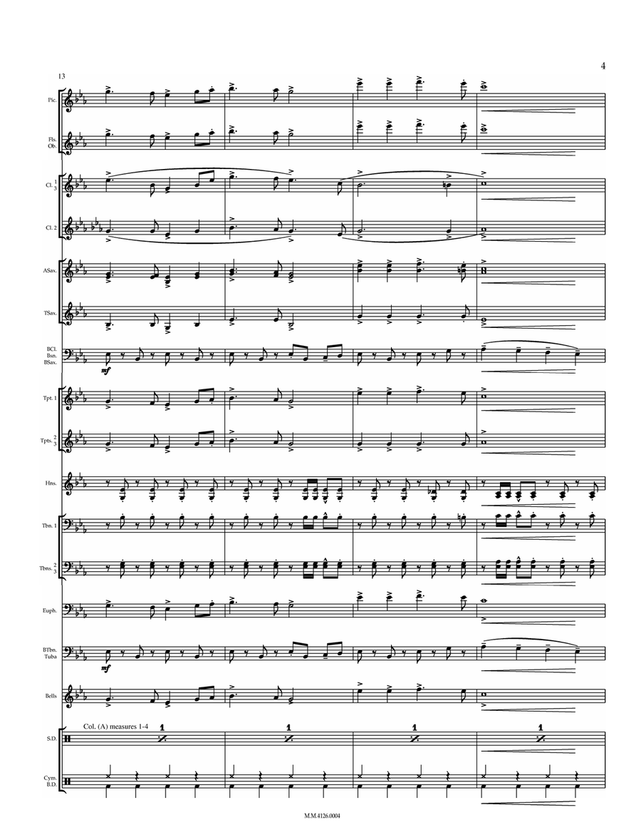 The Grand Central March Concert Band scores gallery preview page 4