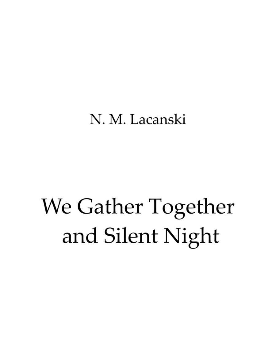 We Gather Together and Silent Night Woodwind Quartet scores gallery preview page 1