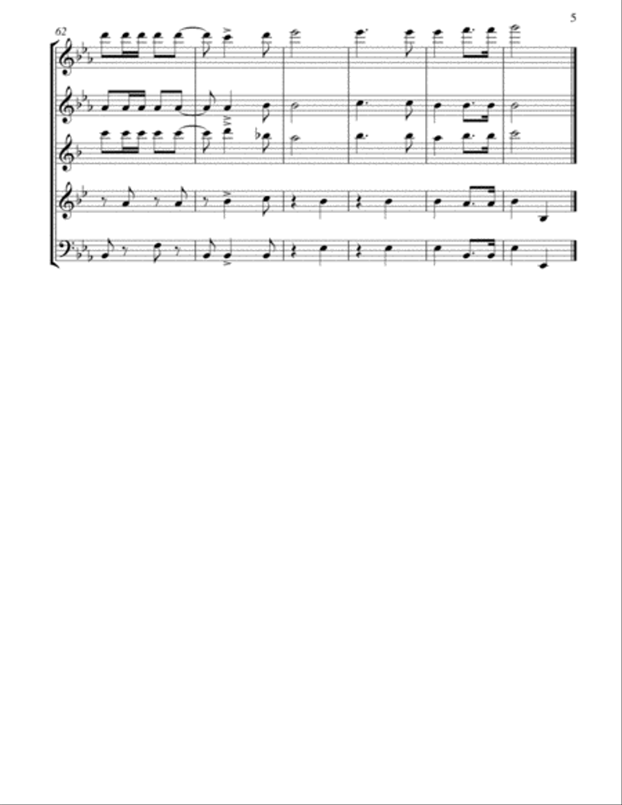 Those Magnificent Men In Their Flying Machines Woodwind Quintet scores gallery preview page 6