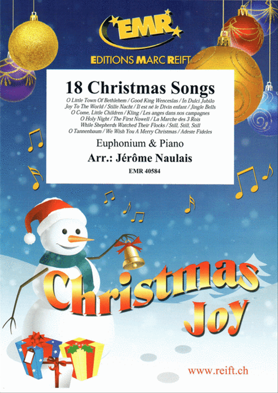 18 Christmas Songs Euphonium scores gallery preview page 1