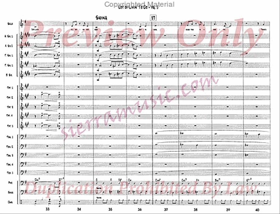 Lot Of Livin' To Do Jazz Ensemble scores gallery preview page 6
