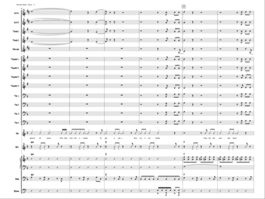 Monster Mash Monster Mash Jazz Ensemble scores gallery preview page 4