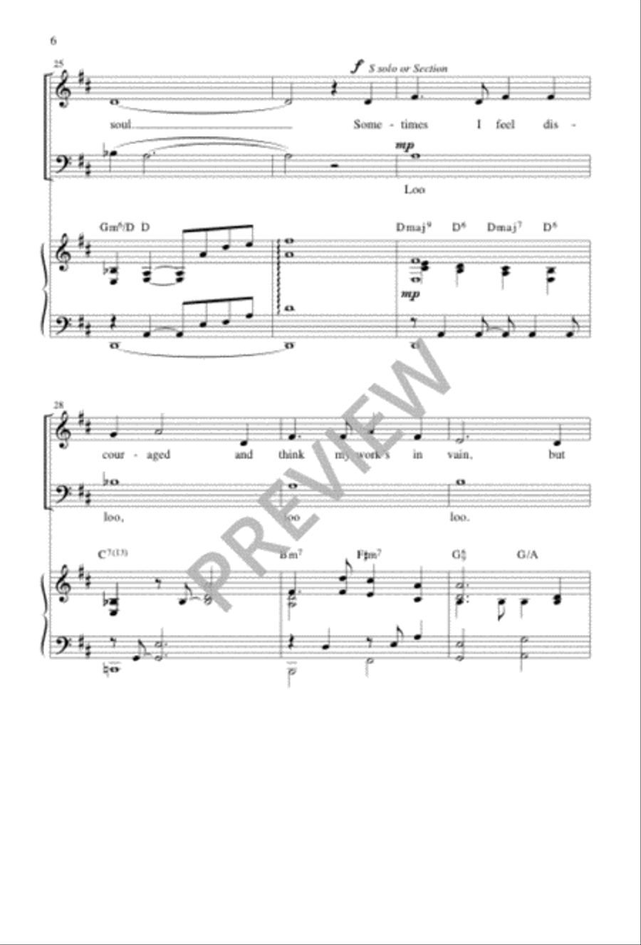 There Is a Balm in Gilead 3-Part scores gallery preview page 5
