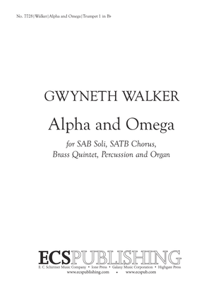 Book cover for Alpha and Omega (Downloadable Brass Version Parts)