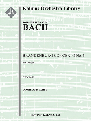 Book cover for Brandenburg Concerto No. 5 in D, BWV 1050