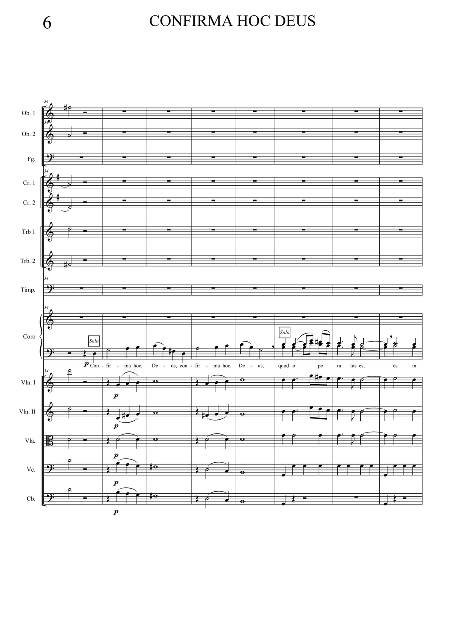 Confirma hoc Deus Chamber Orchestra scores gallery preview page 6