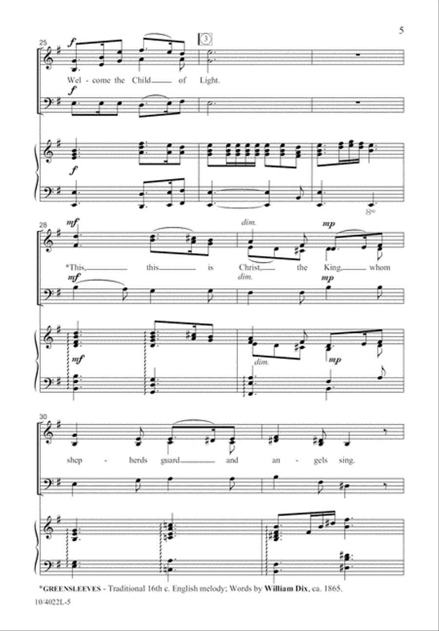 Welcome the Child of Light 3-Part scores gallery preview page 6