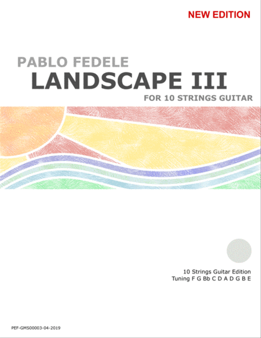 Landscape III - New Edition Classical Guitar scores gallery preview page 1