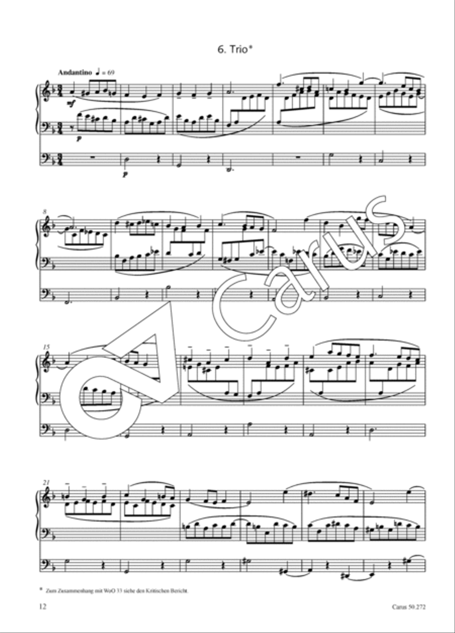 Six short pieces for the organ Organ Solo scores gallery preview page 13