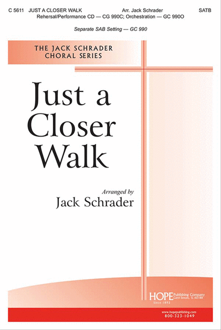 Just a Closer Walk 4-Part scores gallery preview page 1