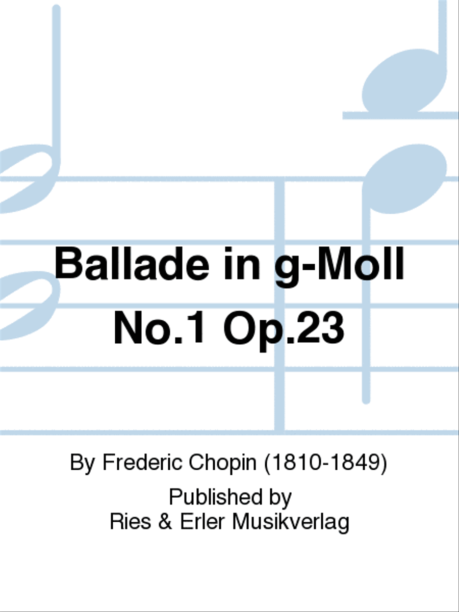 Ballade in g-Moll No. 1 Op. 23 Chamber Music scores gallery preview page 1