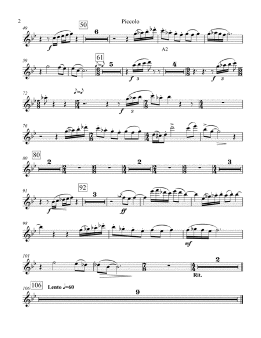 The First State - Set of Parts Concert Band scores gallery preview page 2